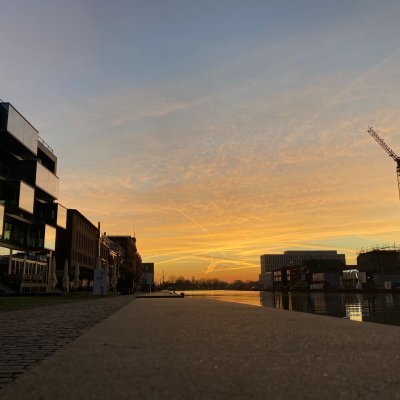 Sonnenaufgang in Münster's Hafen