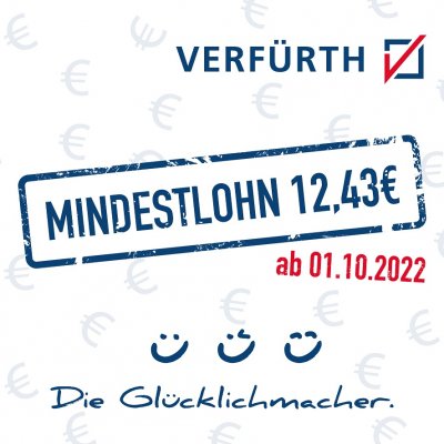 !!! 12,43  Mindestlohn ab dem 01.10.2022 !!!